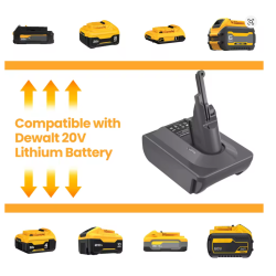 Dyson v6/v7/v8 - Dewalt / Makita akumuliatoriaus adapteris