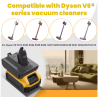 Dyson v6/v7/v8 - Dewalt / Makita akumuliatoriaus adapteris