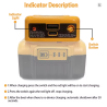 Dewalt powerbank – adapteris, su USB ir type‑C jungtimis, greitas įkrovimas