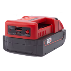 Milwaukee powerbank – adapteris, su USB ir type‑C jungtimis, greitas įkrovimas