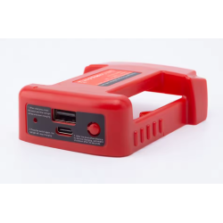 Milwaukee powerbank – adapteris, su USB ir type‑C jungtimis, greitas įkrovimas