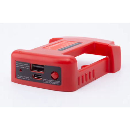 Milwaukee powerbank – adapteris, su USB ir type‑C jungtimis, greitas įkrovimas