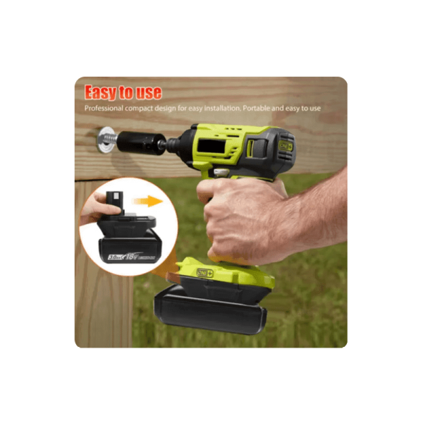 Ryobi One+ 18V - Makita 18V LXT akumuliatoriaus adapteris