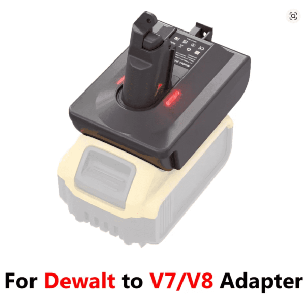 Dyson V6/V7/V8 - Dewalt 18V/20V, Milwaukee M18 ir Makita 18V LXT adapteris