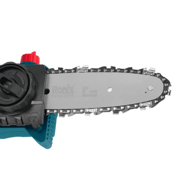 RONIX 8651 – 20 V bešepetėlinis akumuliatorinis grandininis pjūklas (254 mm)