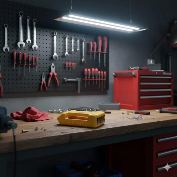 Dewalt 18V/20V powerbank – adapteris, su USB ir type‑C jungtimis, greitas įkrovimas Dewalt 18V/20V powerbank – adapteris, su USB ir type‑C jungtimis, greitas įkrovimas