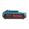 Ronix 8990 – Akumuliatoriaus šoninis vaizdas Ronix 8990 – akumuliatoriaus šoninis vaizdas