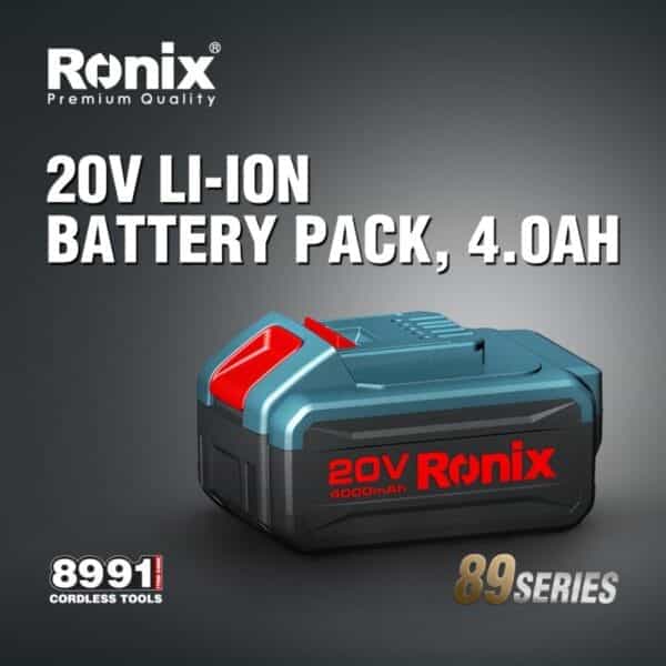 Akumuliatorius 20V, 4Ah Li-ion, Ronix