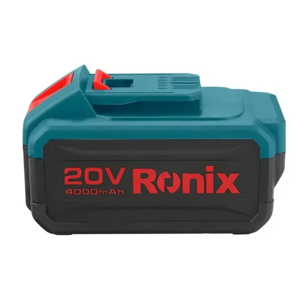 Ronix 8991 – Akumuliatoriaus šoninis vaizdas Ronix 8991 – akumuliatoriaus šoninis vaizdas