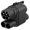 ccs2ccs1adapteris AC+DC CCS2 į CCS1 adapteris elektromobiliams (Europos į JAV standartą)