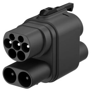 AC+DC CCS2 į CCS1 adapteris elektromobiliams (Europos į JAV standartą)