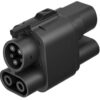 ccs2ccs1adapteris2 AC+DC CCS2 į CCS1 adapteris elektromobiliams (Europos į JAV standartą)
