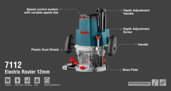 Ronix 7112 – frezos dalių schema