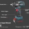Ronix 8907-40V – veržliasukio dalių schema