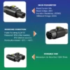 AC-Single-Phase-220V-32A-Electric-Car-Connector-Type-2-EV-Charger-Type-2-to-Tesla-Adapter-4.webp Type 2 į Tesla NACS adapteris 32A EV įkrovimui