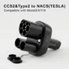 CCS2 į NACS adapteris Tesla Model 3/Y/S/X iki 250kW