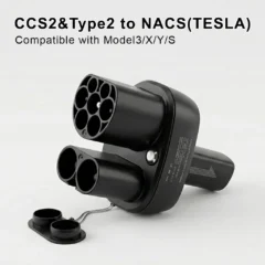 CCS2 į NACS adapteris Tesla Model 3/Y/S/X iki 250kW