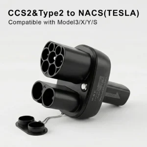 CCS2 į NACS adapteris Tesla Model 3/Y/S/X iki 250kW