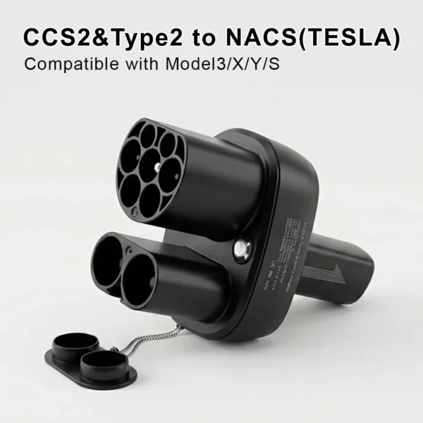 CCS2 į NACS adapteris Tesla Model 3/Y/S/X iki 250kW