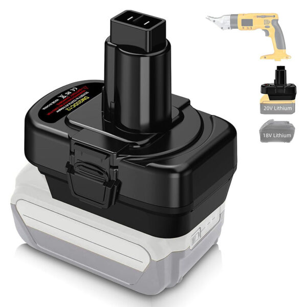 Powuse2-in-1MilwaukeeDeWalt20VtoDeWalt12V14.4VNi-MHBatteryAdapter_5.jpg Dewalt 12V - Dewalt 18V/20V & Milwaukee M18 akumuliatoriaus adapteris