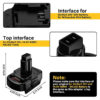 Powuse2-in-1MilwaukeeDeWalt20VtoDeWalt12V14.4VNi-MHBatteryAdapter_8.jpg Dewalt 12V - Dewalt 18V/20V & Milwaukee M18 akumuliatoriaus adapteris