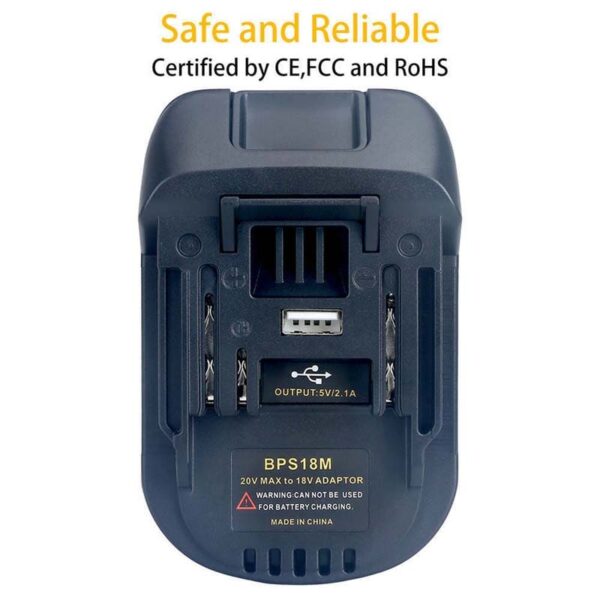 Makita 18V LXT - Black+Decker 18V/20V akumuliatoriaus adapteris