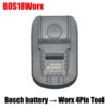 PowuseBoschToWorx4PINBatteryAdapter_6.jpg Worx 20V - Bosch Blue GBA 18V akumuliatoriaus adapteris