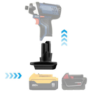 Bosch 12V - Dewalt 18V/20V & Milwaukee M18 akumuliatoriaus adapteris