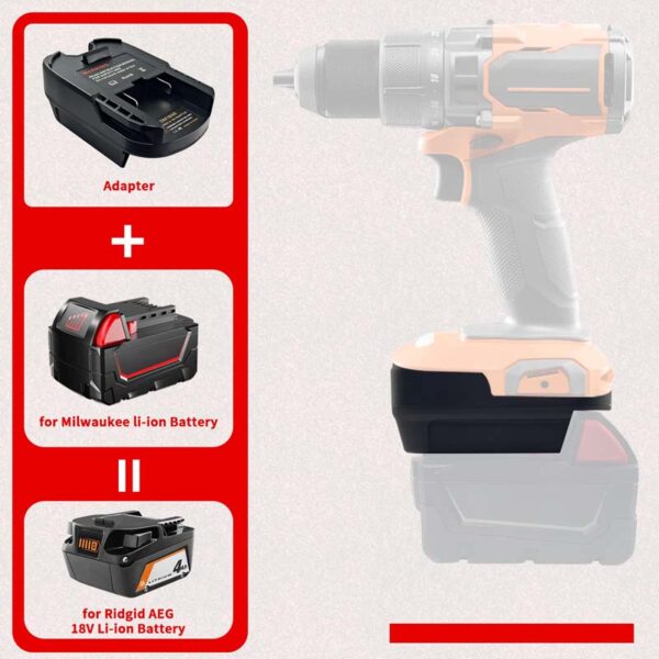 PowuseDewaltMilwaukeeToRidgidAEGBatteryAdapter_12.jpg AEG 18V - Dewalt 18V/20V & Milwaukee M18 akumuliatoriaus adapteris