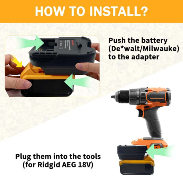 PowuseDewaltMilwaukeeToRidgidAEGBatteryAdapter_14.jpg AEG 18V - Dewalt 18V/20V & Milwaukee M18 akumuliatoriaus adapteris