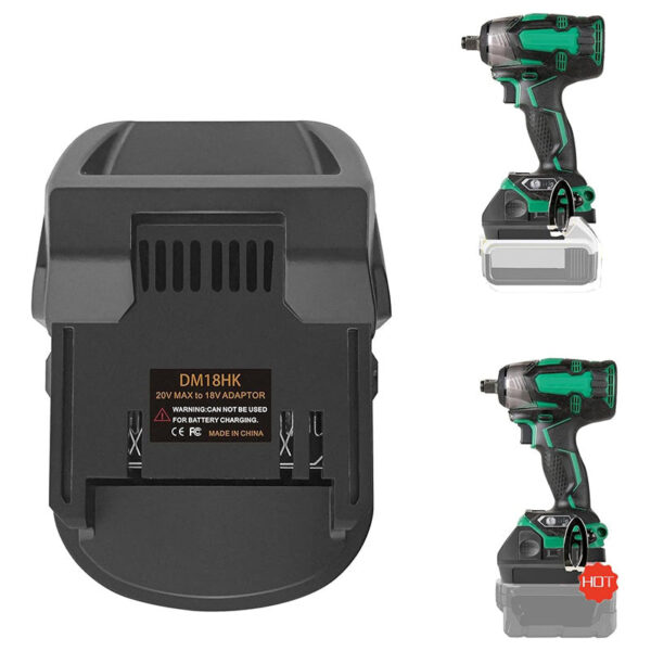 Hitachi/Hikoki 18V - Dewalt 18V/20V & Milwaukee M18 akumuliatoriaus adapteris