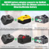 Hitachi/Hikoki 18V - Dewalt 18V/20V & Milwaukee M18 akumuliatoriaus adapteris