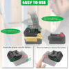 Hitachi/Hikoki 18V - Dewalt 18V/20V & Milwaukee M18 akumuliatoriaus adapteris