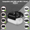 Skil 20V - Milwaukee M18 akumuliatoriaus adapteris