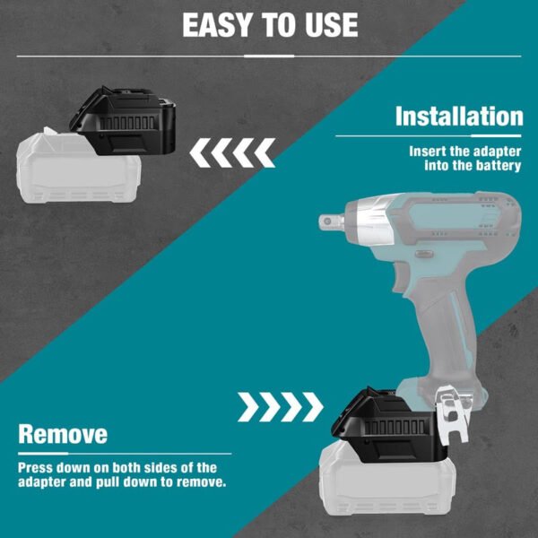 Makita 18V LXT - Makita XGT 40V akumuliatoriaus adapteris