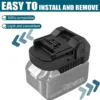 PowuseMakitatoHitachiHikokiMetaboHPTBatteryAdapter_1.jpg Hitachi/Hikoki 18V - Makita 18V LXT akumuliatoriaus adapteris