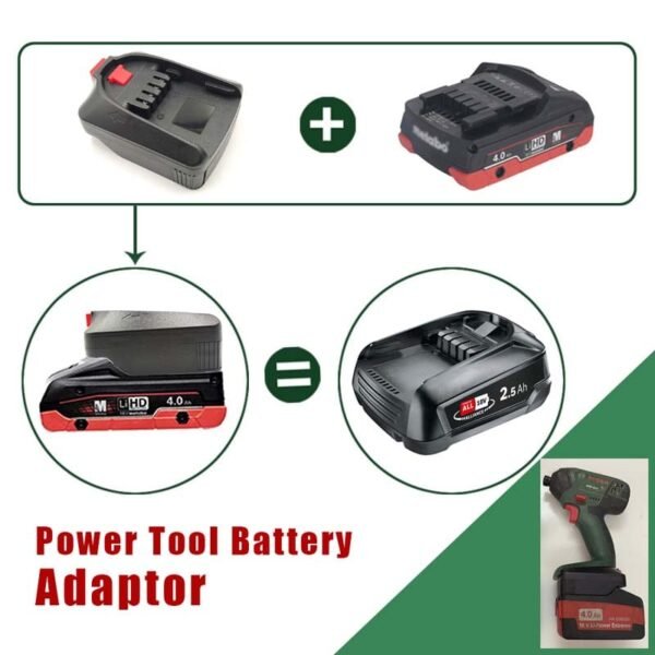 PowuseMetaboToBoschPBABatteryAdapter_2.jpg Bosch Green PBA 18V - Metabo 18V akumuliatoriaus adapteris