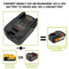 PowuseMilwaukeeDewaltToRidgidAEGBatteryAdapter_7.jpg AEG 18V - Dewalt 18V/20V & Milwaukee M18 akumuliatoriaus adapteris