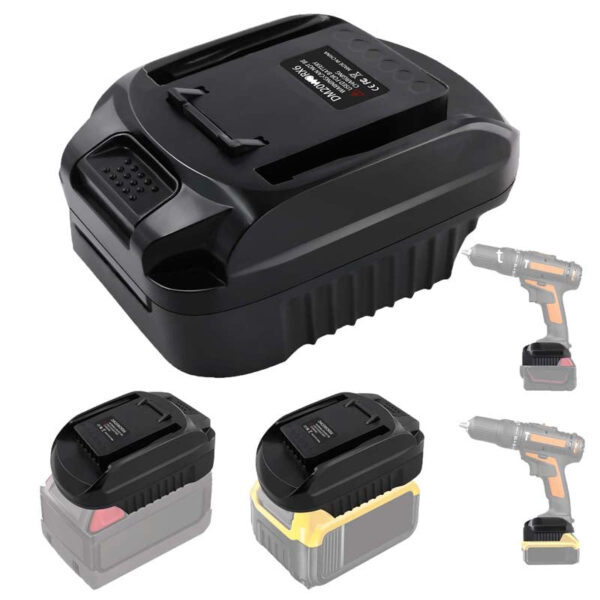 PowuseMilwaukeeDewalttoWorx6PINBatteryAdapter_2.jpg Worx 20V - Dewalt 18V/20V akumuliatoriaus adapteris