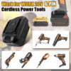 PowuseMilwaukeeDewalttoWorx6PINBatteryAdapter_5.jpg Worx 20V - Dewalt 18V/20V akumuliatoriaus adapteris