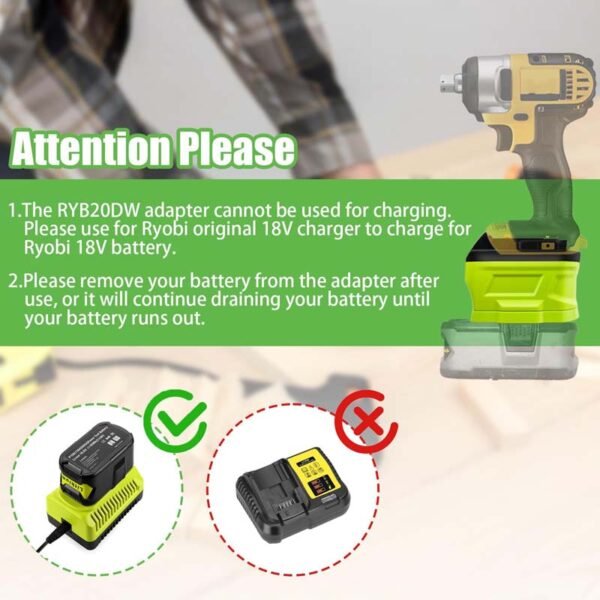 PowuseRyobitoDewaltBatteryAdapter_15.jpg Dewalt 18V/20V - Ryobi One+ 18V akumuliatoriaus adapteris