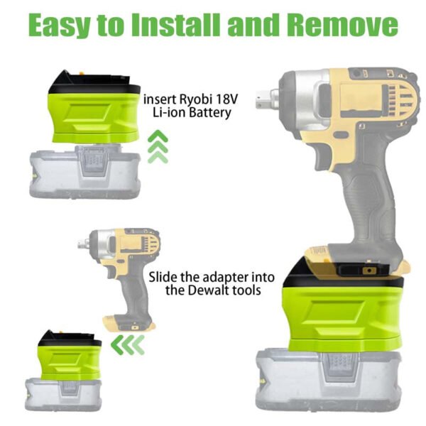 PowuseRyobitoDewaltBatteryAdapter_7.jpg Dewalt 18V/20V - Ryobi One+ 18V akumuliatoriaus adapteris