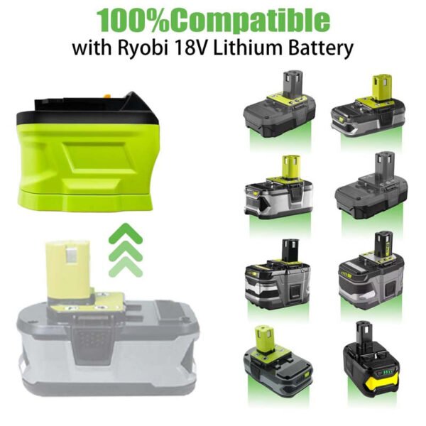 PowuseRyobitoDewaltBatteryAdapter_8.jpg Dewalt 18V/20V - Ryobi One+ 18V akumuliatoriaus adapteris