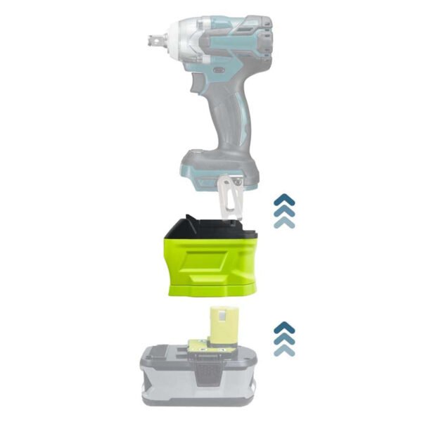 Makita 18V LXT - Ryobi One+ 18V akumuliatoriaus adapteris
