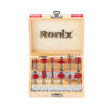 Ronix RH-5341 frezos galvučių rinkinys 12 vnt., 6 mm