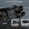ccs CCS2 į CCS1 adapteris AC+DC – 500 A, 1000 V, iki 500 kW JAV elektromobiliams