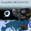 CCS2 į NACS AC+DC adapteris Tesla Model 3/Y/S/X – 500 A, 1000 V, iki 500 kW